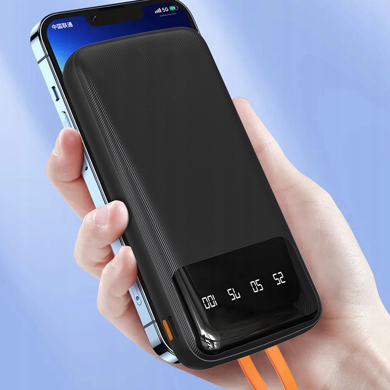 Power bank Dudao K6Pro, 10000mAh, porta USB C dhe Lightning, i zi