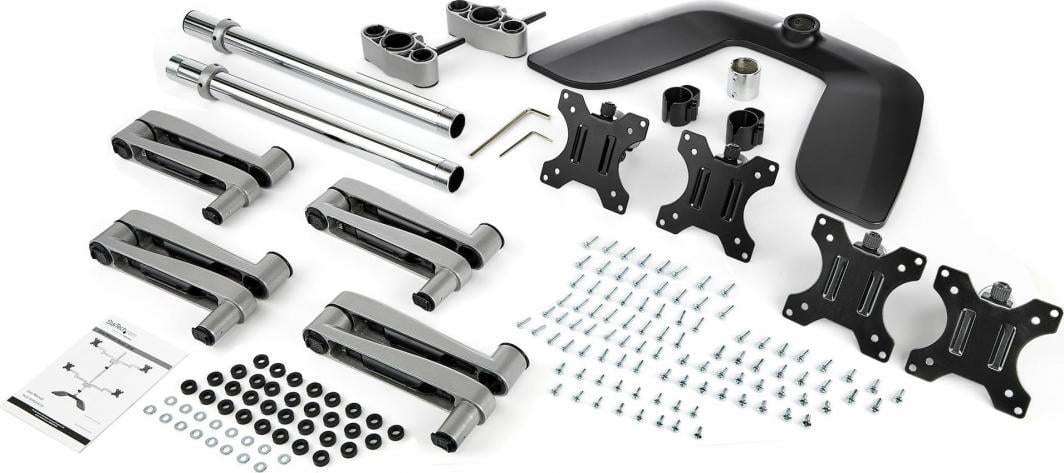 Stendë tavoline për monitorë StarTech.com Quad, 4 monitorë deri 32", montim VESA, e zezë