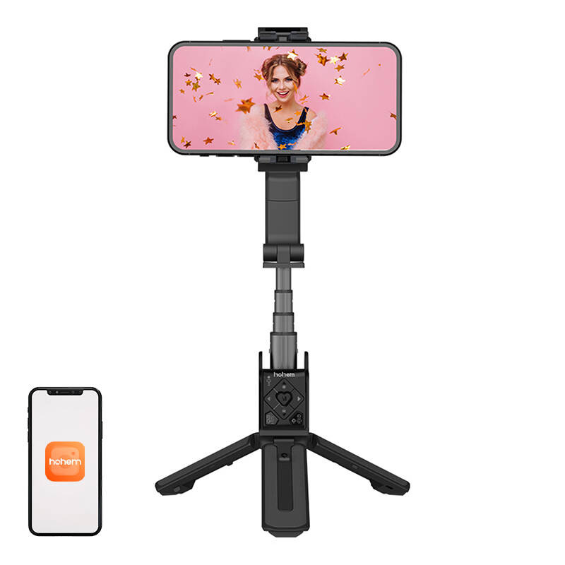 Gimbal selfie stick Hohem iSteady Q, 3 në 1, me telekomandë, i zi