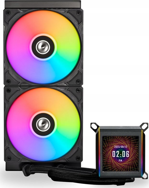 Ftohës uji CPU Lian Li Galahad II LCD Performance GA2ALCD28B, 280mm, AIO, i zi