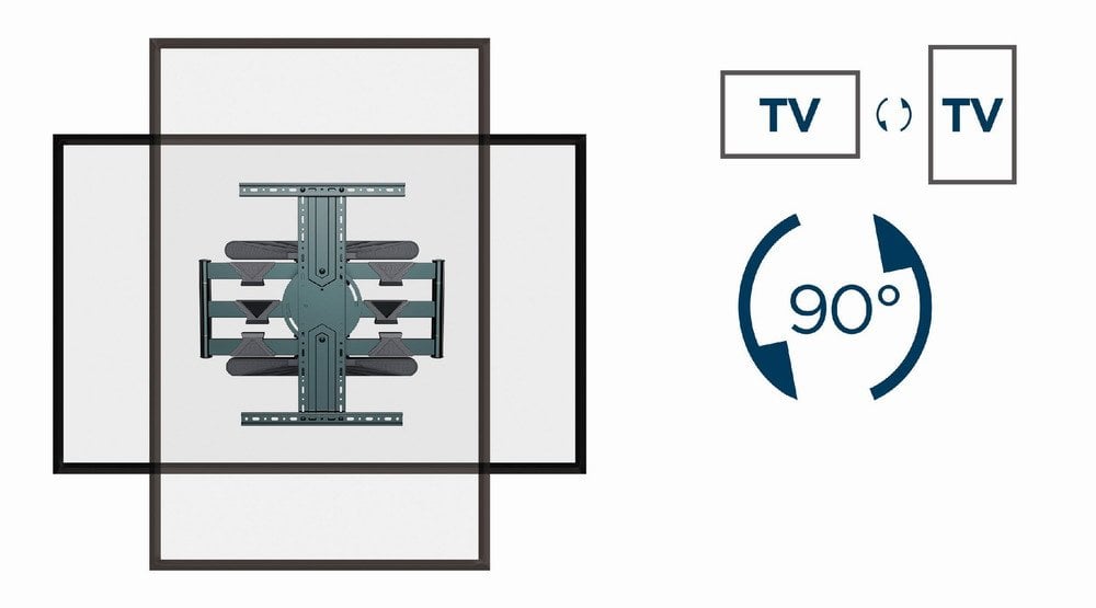 Држач за телевизор на ѕид Gembird WM-80STR-01, 40-80", 50кг, челик