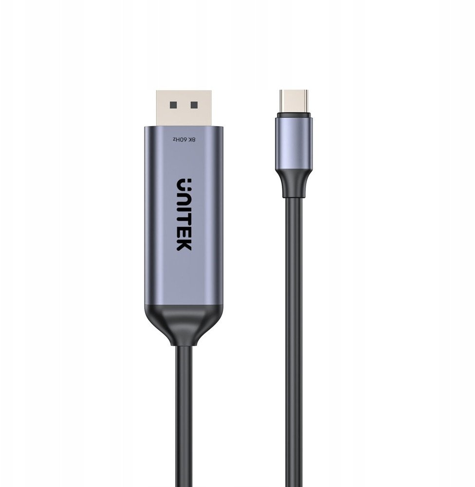 Kabllo video Unitek USB C në DisplayPort, 8K, 1.5 m, e zezë