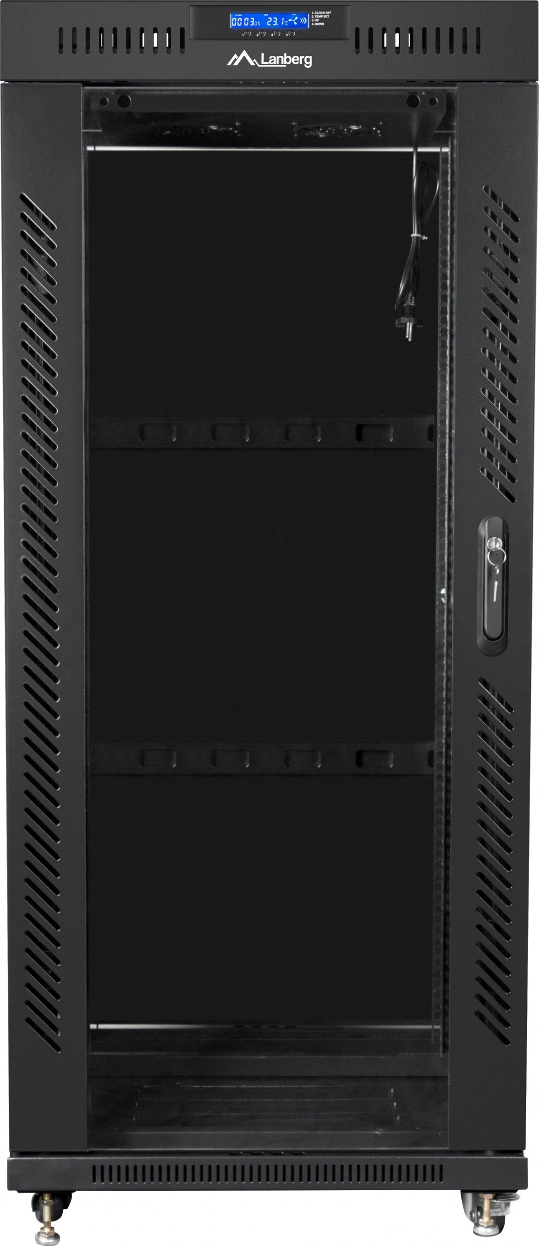 Rrafi rrjetit Lanberg FF01-8227-12BL 19", 27U, 800x1200 mm, i zi