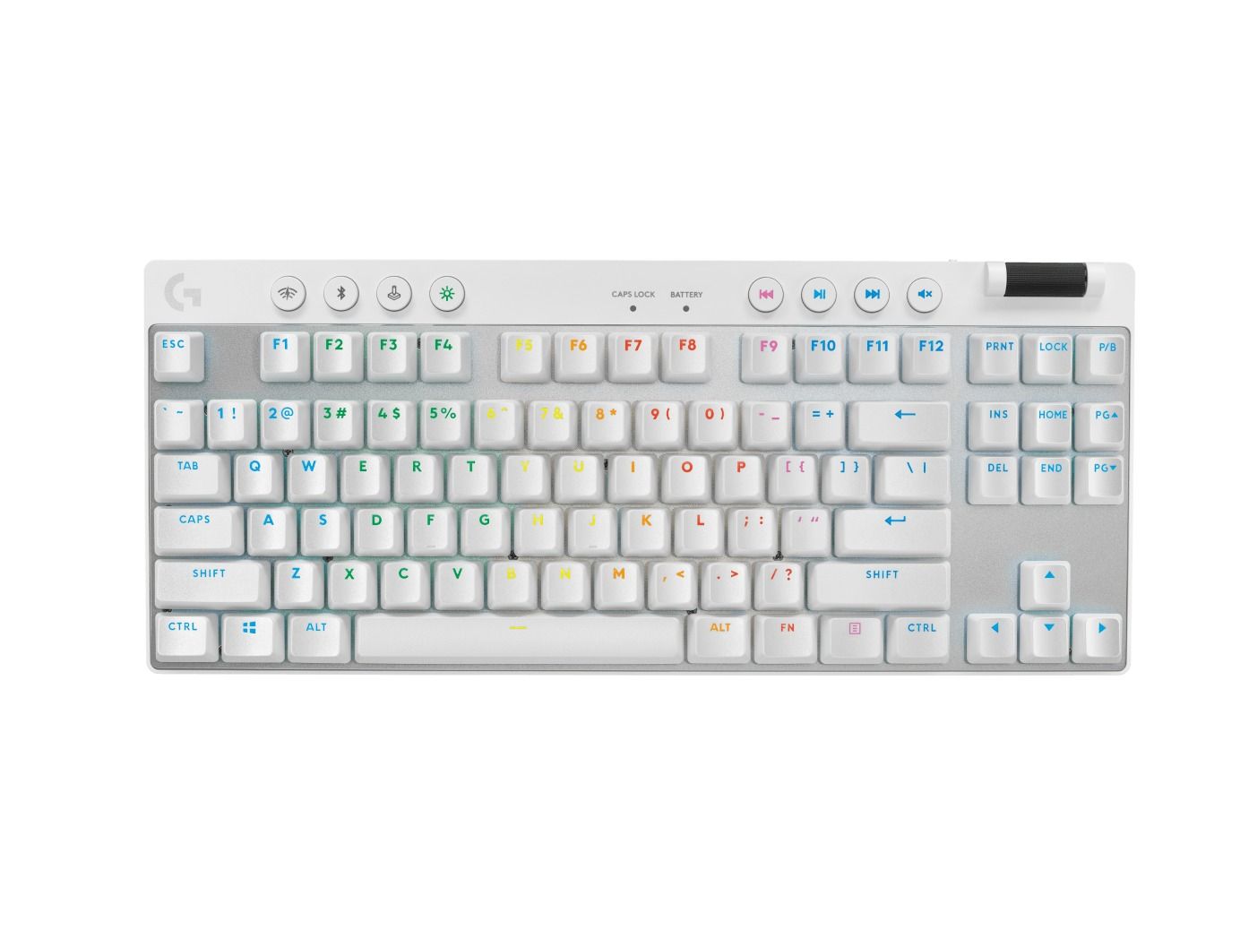 Tastierë Logitech PRO X TKL Lightspeed GX Brown (920-012148), e bardhë