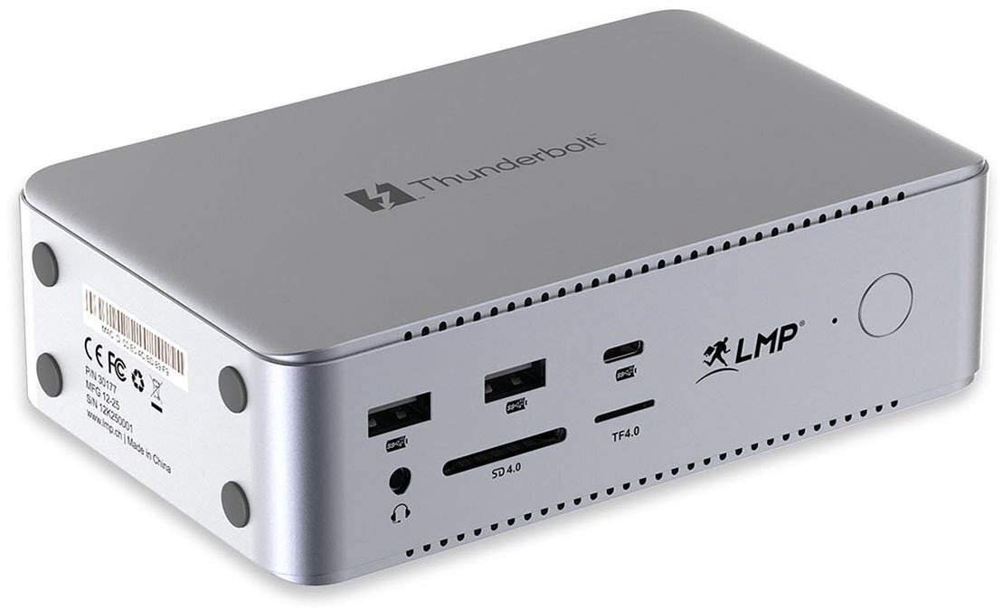 Docking station LMP Thunderbolt 5 Pro ThunderDock TB5, 8K, 14 porta, gri Space Gray
