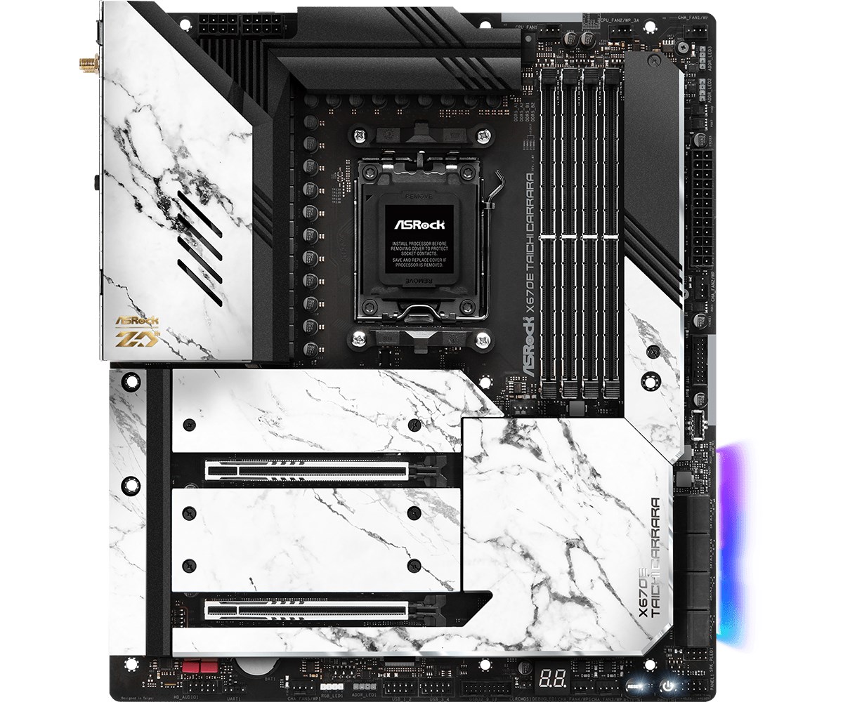 Pllakë amë Asrock X670E Taichi Carrara AMD X670 Socket AM5 Extended ATX