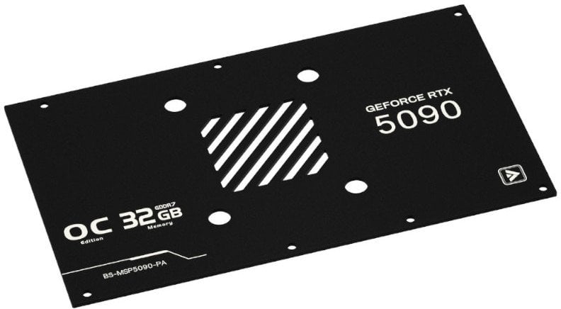 Вотерблок Barrow NVIDIA RTX 5090 MSI Suprim Vanguard, ARGB, со задна плоча