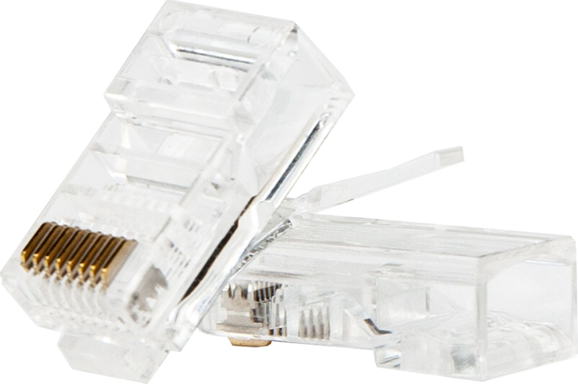 Fishe rrjeti Unitek Modular Plug RJ45 Cat 5e Y-OT18TP, paketim 100 copë, transparente