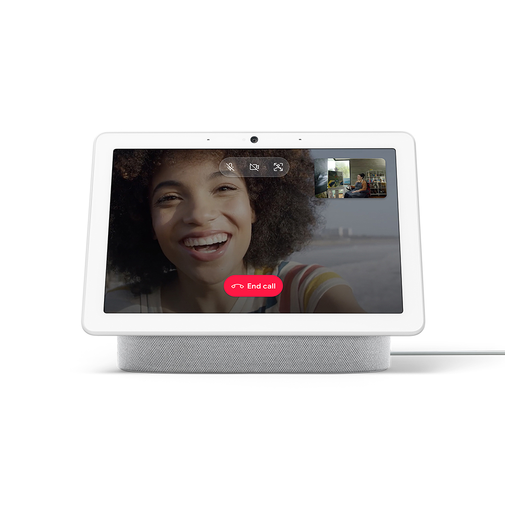Asistent smart Google Nest Hub Max, ekran 10", altoparlant me Chromecast, ngjyrë gri Chalk