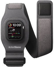 Mbajtëse krahu Twelve South ActionSleeve 2 për Apple Watch 41mm, kornizë mbrojtëse, e zezë
