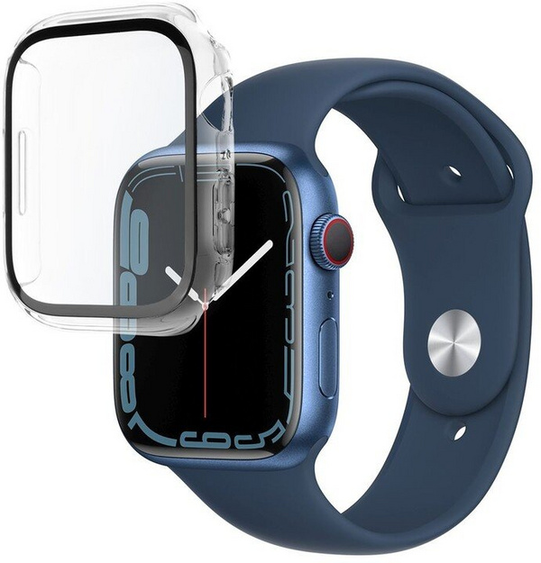 [OUTLET] Mbrojtëse FIXED Pure me xham mbrojtës për Apple Watch 45mm, e tejdukshme