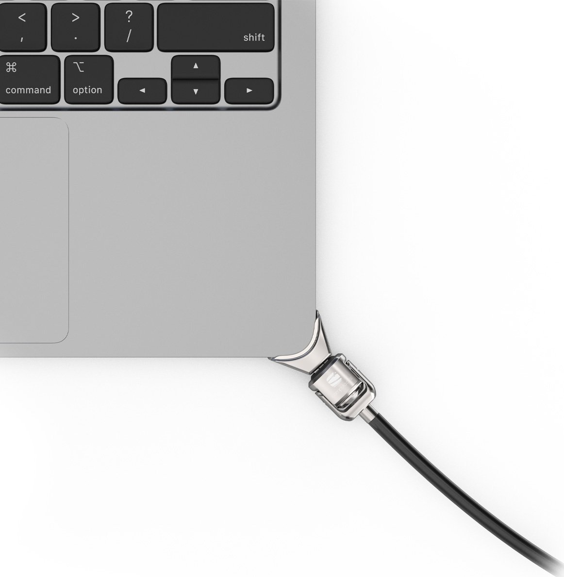 Adapter sigurie Compulocks Ledge për MacBook Air 15" M2 M3, për port kabllo sigurie, Silver