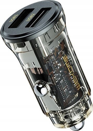 Karikues makine WEKOME WP-C40 Vanguard Series, 2x USB-A, 15W, i zi transparent