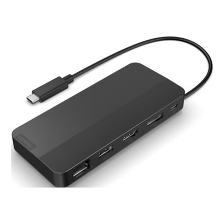 Stacion lidhës Lenovo USB-C Dual Display, 100W, i zi