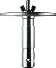 Adapter ndriçimi Manfrotto 1 1/8", 120mm, M10, ngjyrë argjendi