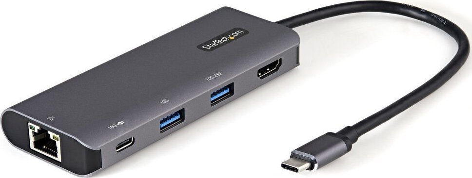 Adapter multiport USB C StarTech.com, HDMI 4K 30Hz, Power Delivery 100W, gri