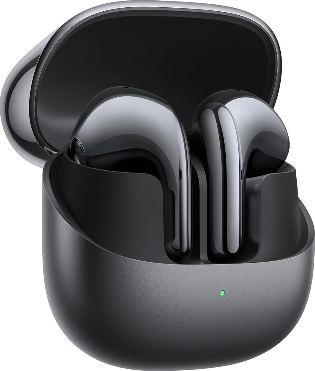 Kufje wireless Xiaomi Buds 5, Bluetooth, me kuti karikimi, të zeza