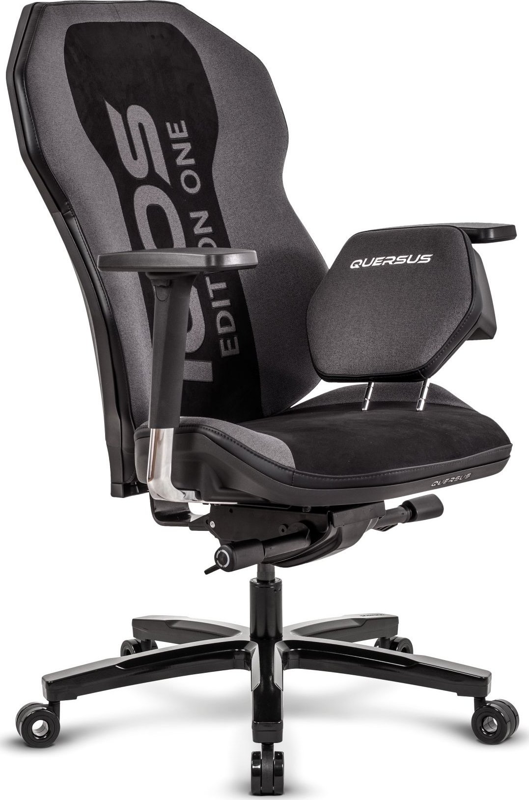 Karrige gaming QUERSUS ICOS SWF, ergonomike, bazë alumini, e zezë