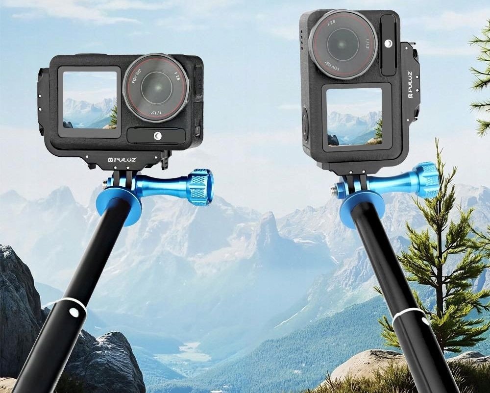 Kornizë montimi PULUZ Rail Cage PU768B, 1/4", për DJI Osmo Action 5 Pro dhe 4, për GoPro