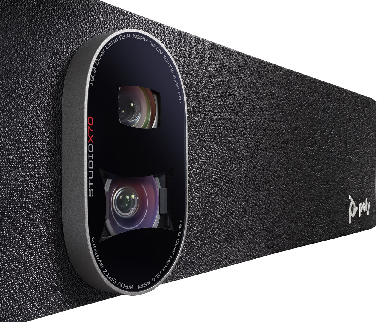 Video bar Poly Studio X70, 4K, universale, e zezë