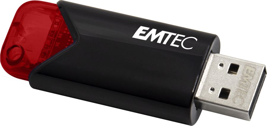 USB flash Emtec Click Easy, 256GB, USB 3.2 Gen 1, i zi e kuq