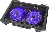 Ftohës laptopi Kolink KL-N200, 15.6", me 2 ventilatorë, LED blu, i zi