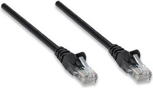 Kabllo rrjeti Intellinet Patch Cord 345378, Cat5e UTP, 10m, e zezë, set 5 copë