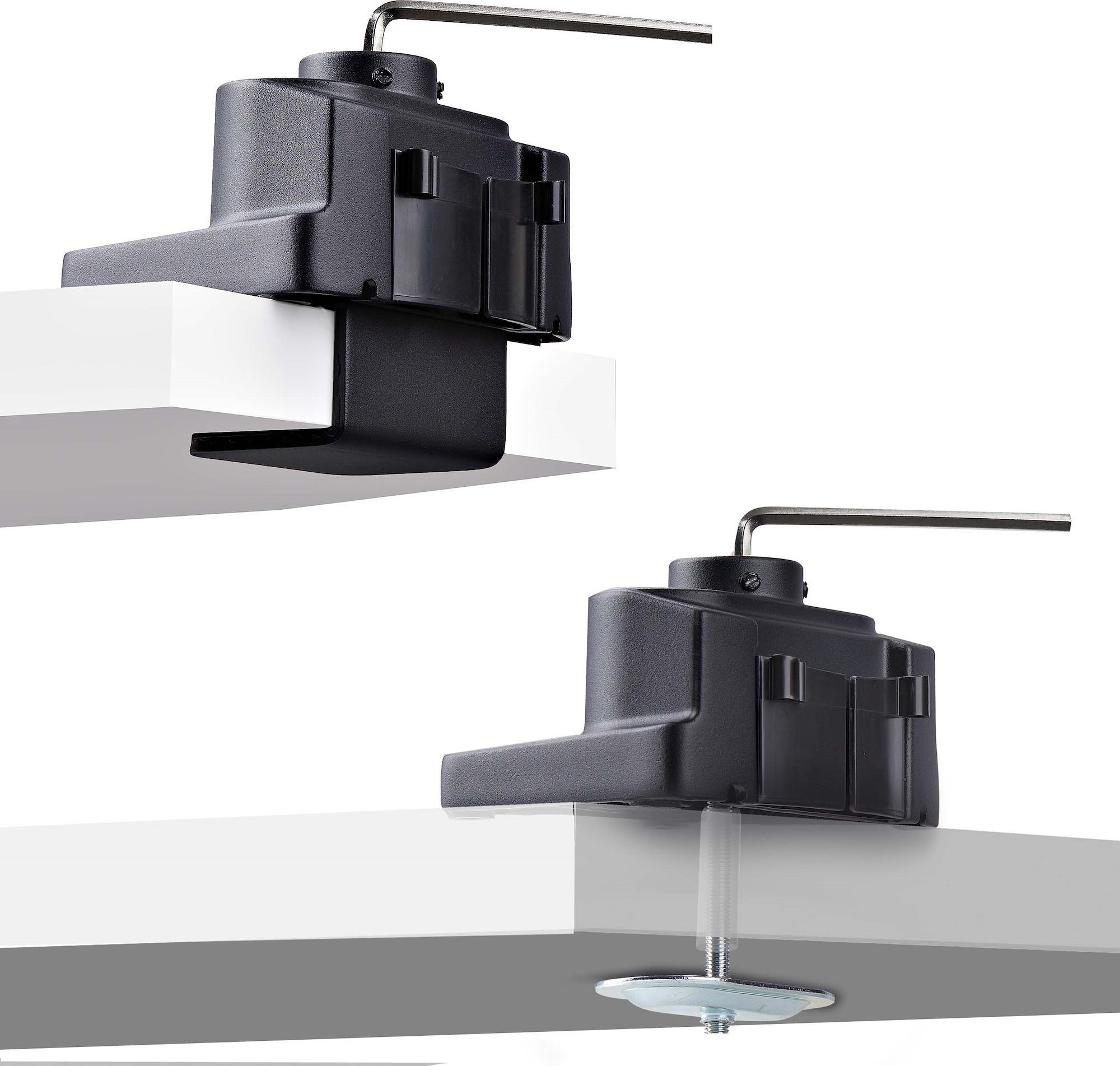 Mbajtëse tavoline për 3 monitorë StarTech Triple Monitor Desk Mount, deri 27", VESA 75x75 100x100, e zezë