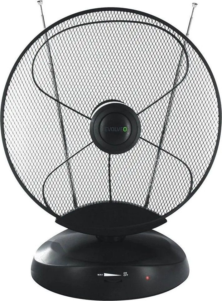 Antena e brendshme TV EVOLVEO Xany 4 LTE, DVB-T/T2 HD, përforcues 50 dB, e zezë