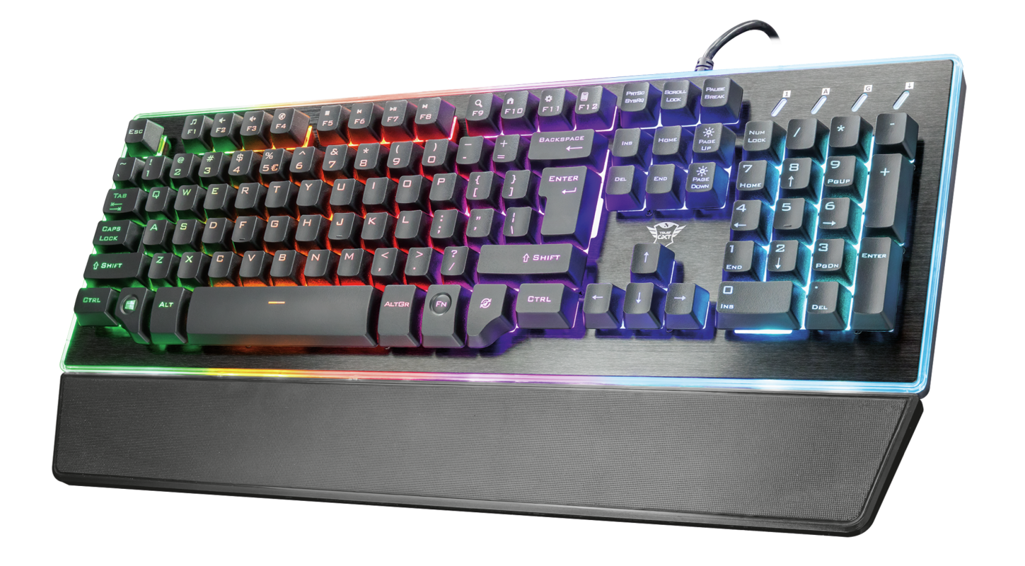 Tastierë Trust Thura GXT 860, RGB, e zezë
