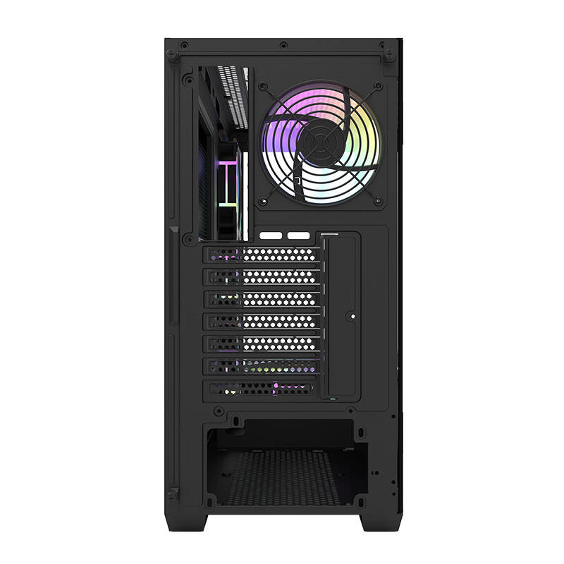 Kasa PC DarkFlash DS900, ATX MIDI Tower, 7 ventilatorë ARGB, e zezë