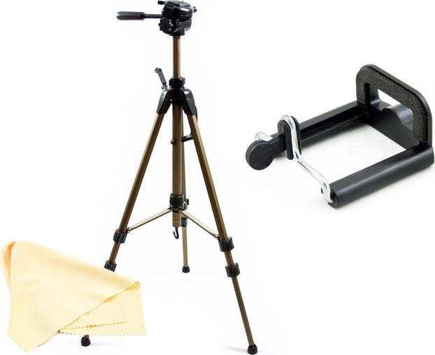 Tripod për telefon Fancier SB4163, lartësi e madhe pune, alumini, i zi