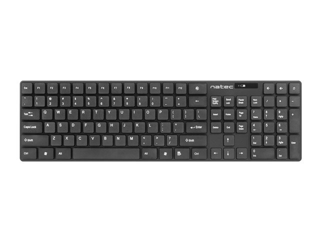 Set tastierë dhe maus Natec Stingray NZB-1440, Wireless, USB, e zezë