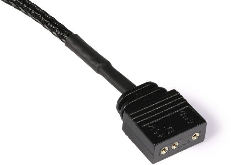 Kabllo Y-Splitter Alphacool ARGB, 3-Pin në 2x 3-Pin, 60cm, e zezë
