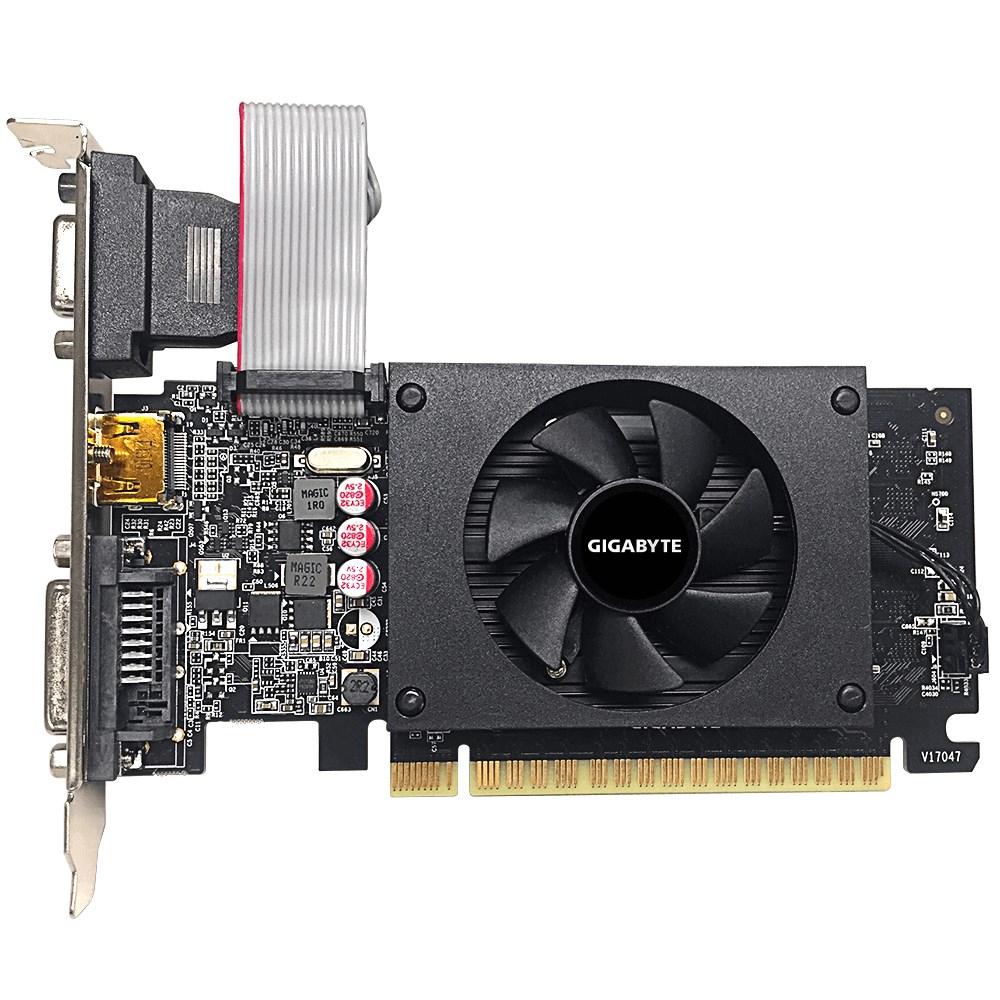 Kartë grafike GIGABYTE NVIDIA GeForce GT 710, 2 GB GDDR5, GV-N710D5-2GIL