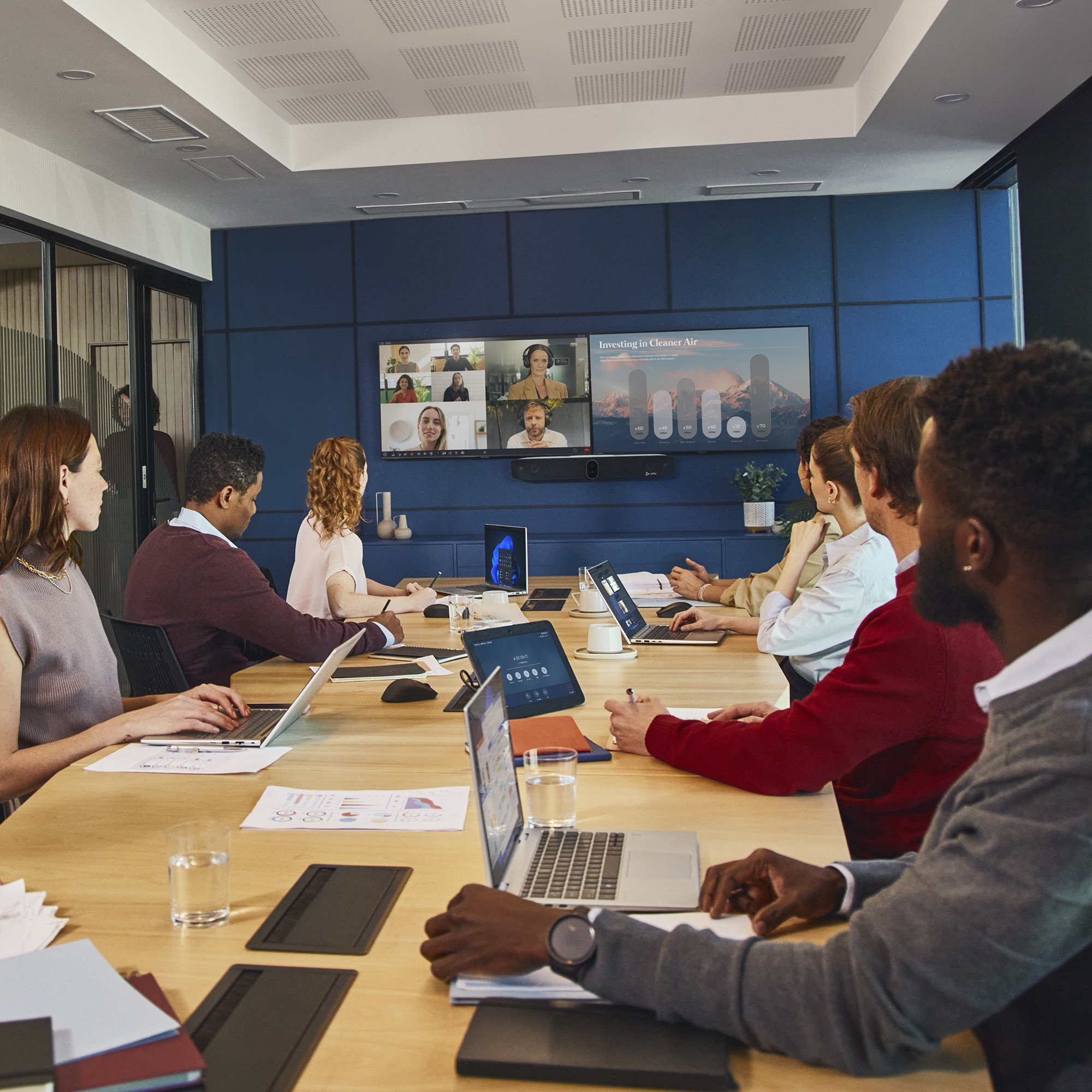 Video bar Poly Studio X72, 4K Ultra HD, all in one, i zi