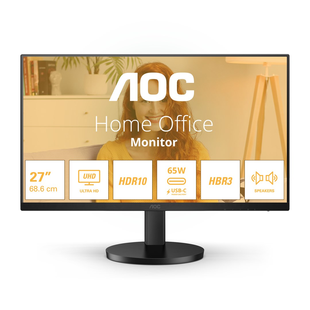 Monitor AOC U27B3CF, 27", 4K UHD, 60Hz, i zi