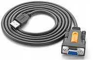 Кабел-адаптер USB во RS232 Ugreen, USB 2.0, DB9 F, 1.5 m, сив