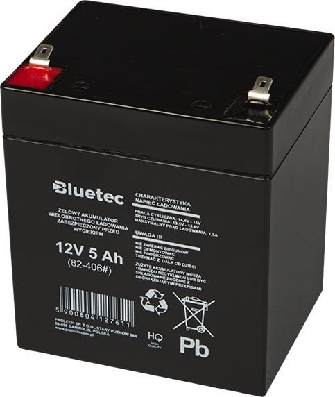 Гел батерија BLUETEC 12V 5Ah, AGM, за UPS и аларм