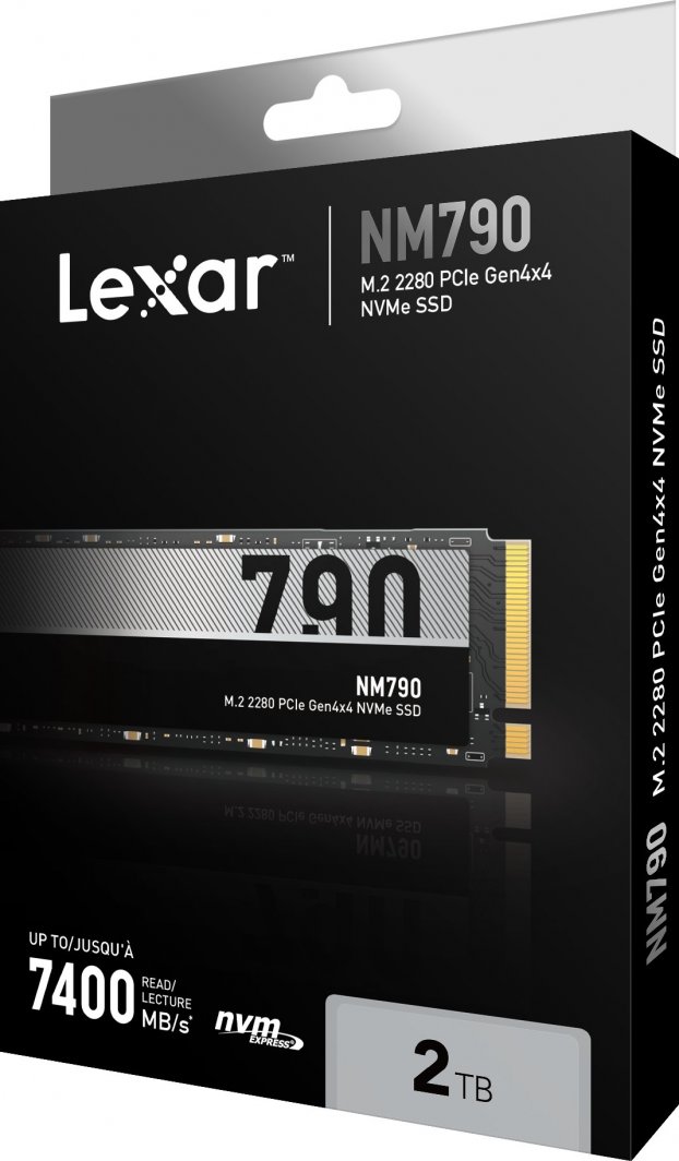 Disk SSD Lexar NM790, 2TB, M.2 2280 PCI-E x4 Gen4 NVMe