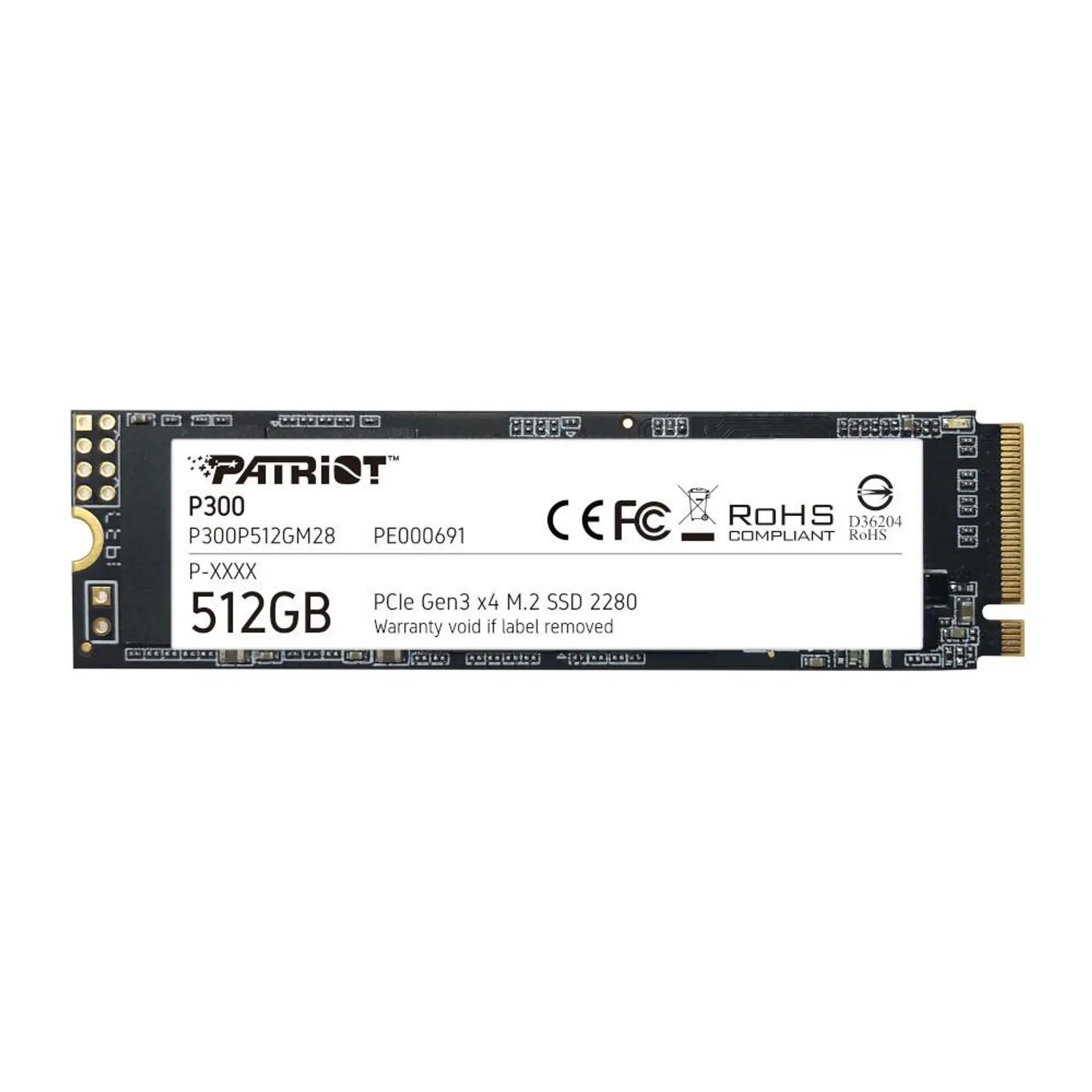 [OUTLET] Disk SSD Patriot P300 M.2 PCI-EX4 NVME, 512GB