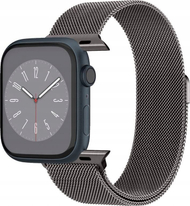 Лента за Apple Watch Spigen Metal Fit, не’рѓосувачки челик, за 49mm 45mm 44mm 42mm, сива графит