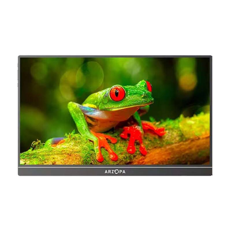 Monitor portativ Arzopa, 15.6", Full HD IPS, me prekje, gri