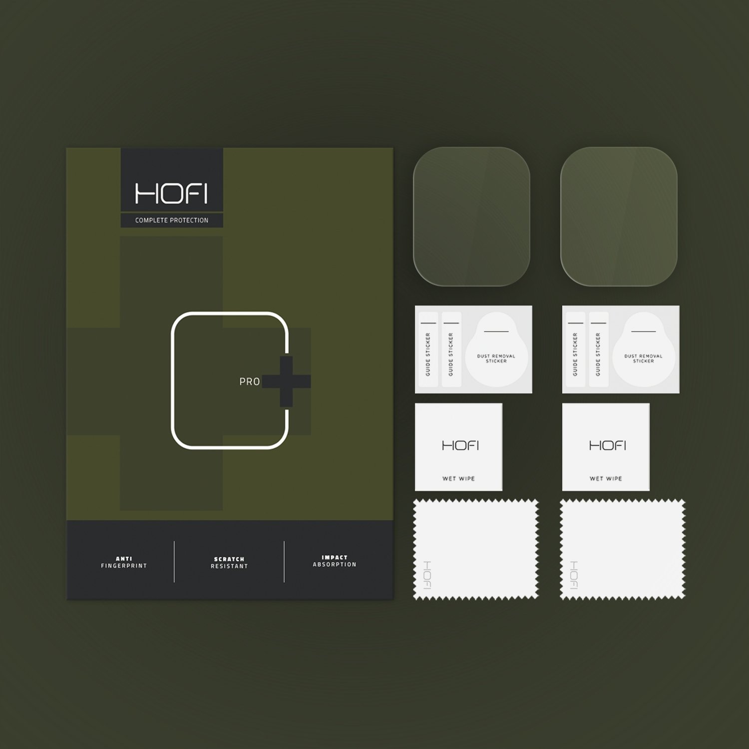 Mbrojtëse ekrani Hofi Glass Pro+ për Xiaomi Redmi Watch 5 Active, xham i temperuar, set 2 copë, transparente