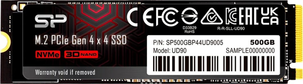 [OUTLET] Disk SSD Silicon Power UD90, 500GB, M.2 2280 PCI-E x4 Gen4 NVMe