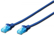 Kabllo rrjeti Digitus, U/UTP, cat.5e, PVC, 1m, e kaltër
