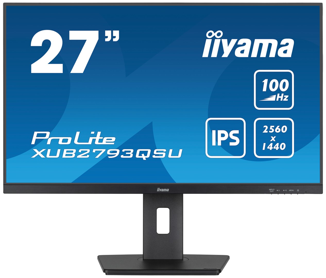 Monitor iiyama ProLite XUB2793QSU-B6, 27", 2560 x 1440, 100 Hz, i zi