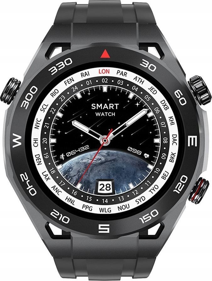 Smartwatch Hoco Y16, 1.39", Bluetooth thirrje, i zi