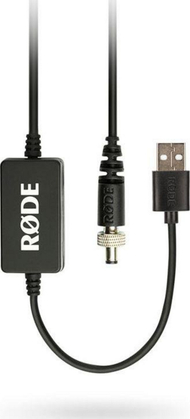 Кабел за напојување RODE DC-USB1, USB во DC, за RODECaster Pro, црн