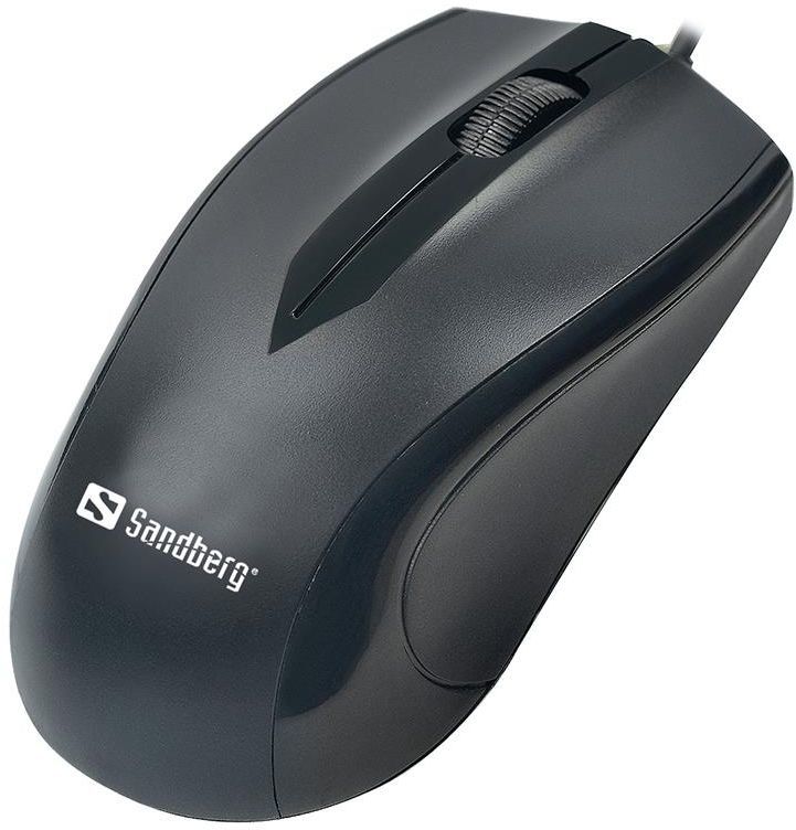 Maus Sandberg 631-01, me kabllo, USB, i zi